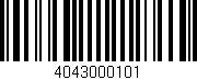 Código de barras (EAN, GTIN, SKU, ISBN): '4043000101'