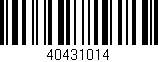 Código de barras (EAN, GTIN, SKU, ISBN): '40431014'