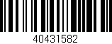 Código de barras (EAN, GTIN, SKU, ISBN): '40431582'