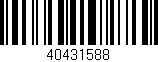 Código de barras (EAN, GTIN, SKU, ISBN): '40431588'