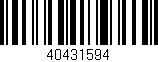 Código de barras (EAN, GTIN, SKU, ISBN): '40431594'