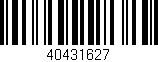 Código de barras (EAN, GTIN, SKU, ISBN): '40431627'