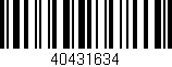 Código de barras (EAN, GTIN, SKU, ISBN): '40431634'
