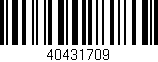 Código de barras (EAN, GTIN, SKU, ISBN): '40431709'