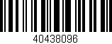 Código de barras (EAN, GTIN, SKU, ISBN): '40438096'