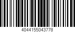 Código de barras (EAN, GTIN, SKU, ISBN): '4044155043778'