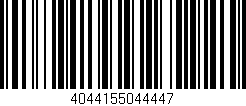 Código de barras (EAN, GTIN, SKU, ISBN): '4044155044447'