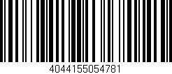 Código de barras (EAN, GTIN, SKU, ISBN): '4044155054781'