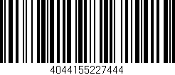 Código de barras (EAN, GTIN, SKU, ISBN): '4044155227444'