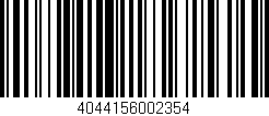 Código de barras (EAN, GTIN, SKU, ISBN): '4044156002354'