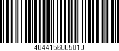 Código de barras (EAN, GTIN, SKU, ISBN): '4044156005010'