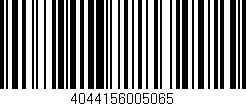 Código de barras (EAN, GTIN, SKU, ISBN): '4044156005065'