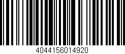 Código de barras (EAN, GTIN, SKU, ISBN): '4044156014920'