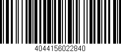 Código de barras (EAN, GTIN, SKU, ISBN): '4044156022840'
