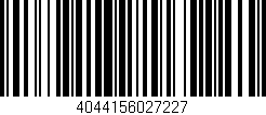 Código de barras (EAN, GTIN, SKU, ISBN): '4044156027227'