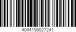 Código de barras (EAN, GTIN, SKU, ISBN): '4044156027241'