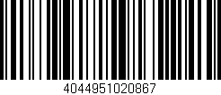 Código de barras (EAN, GTIN, SKU, ISBN): '4044951020867'