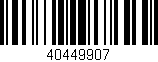 Código de barras (EAN, GTIN, SKU, ISBN): '40449907'