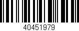 Código de barras (EAN, GTIN, SKU, ISBN): '40451979'