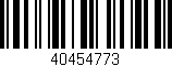 Código de barras (EAN, GTIN, SKU, ISBN): '40454773'