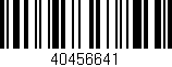 Código de barras (EAN, GTIN, SKU, ISBN): '40456641'