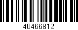 Código de barras (EAN, GTIN, SKU, ISBN): '40466812'