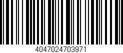 Código de barras (EAN, GTIN, SKU, ISBN): '4047024703971'