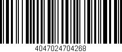 Código de barras (EAN, GTIN, SKU, ISBN): '4047024704268'