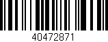 Código de barras (EAN, GTIN, SKU, ISBN): '40472871'