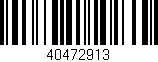 Código de barras (EAN, GTIN, SKU, ISBN): '40472913'