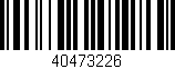 Código de barras (EAN, GTIN, SKU, ISBN): '40473226'