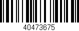 Código de barras (EAN, GTIN, SKU, ISBN): '40473675'
