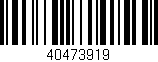 Código de barras (EAN, GTIN, SKU, ISBN): '40473919'