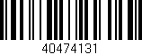 Código de barras (EAN, GTIN, SKU, ISBN): '40474131'