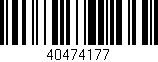 Código de barras (EAN, GTIN, SKU, ISBN): '40474177'