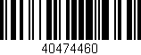 Código de barras (EAN, GTIN, SKU, ISBN): '40474460'