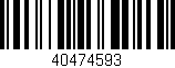 Código de barras (EAN, GTIN, SKU, ISBN): '40474593'