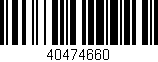 Código de barras (EAN, GTIN, SKU, ISBN): '40474660'