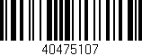 Código de barras (EAN, GTIN, SKU, ISBN): '40475107'