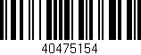 Código de barras (EAN, GTIN, SKU, ISBN): '40475154'
