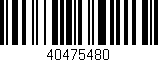 Código de barras (EAN, GTIN, SKU, ISBN): '40475480'