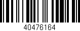 Código de barras (EAN, GTIN, SKU, ISBN): '40476164'