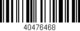 Código de barras (EAN, GTIN, SKU, ISBN): '40476468'