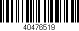 Código de barras (EAN, GTIN, SKU, ISBN): '40476519'