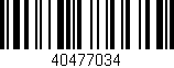 Código de barras (EAN, GTIN, SKU, ISBN): '40477034'