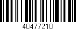 Código de barras (EAN, GTIN, SKU, ISBN): '40477210'