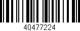 Código de barras (EAN, GTIN, SKU, ISBN): '40477224'