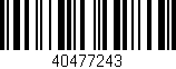 Código de barras (EAN, GTIN, SKU, ISBN): '40477243'