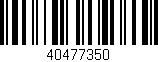 Código de barras (EAN, GTIN, SKU, ISBN): '40477350'