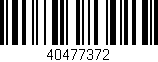Código de barras (EAN, GTIN, SKU, ISBN): '40477372'